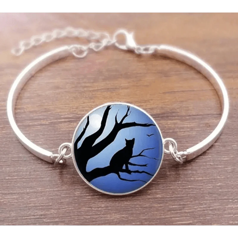Cat Star Under The Glass Charm Bracelet Convex Plane Photo Handmade Jewelry For Woman And Man Accessories - SJB-DIAMOND ELITES