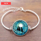 Cat Star Under The Glass Charm Bracelet Convex Plane Photo Handmade Jewelry For Woman And Man Accessories - SJB-DIAMOND ELITES