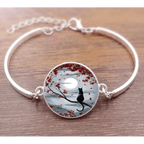 Cat Star Under The Glass Charm Bracelet Convex Plane Photo Handmade Jewelry For Woman And Man Accessories - SJB-DIAMOND ELITES