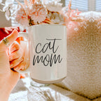 Cat Mom Mug 16oz Ceramic Coffee Cup Funny Cat Lover Gift Dishwasher Safe BandsCo Straps