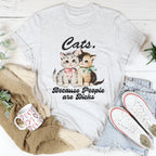 Cats Because People Are D* Tee Peachy Sunday