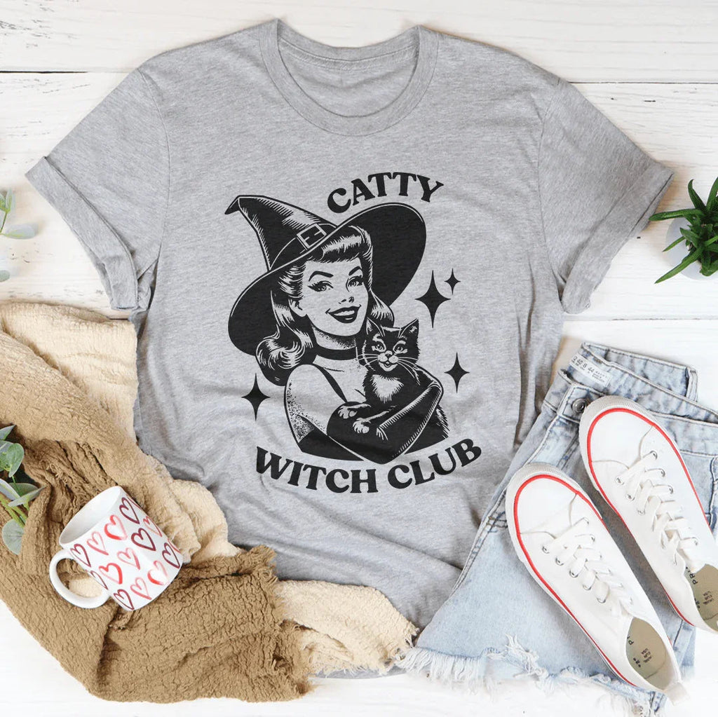 Catty witch club Tee Peachy Sunday