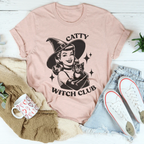 Catty witch club Tee Peachy Sunday