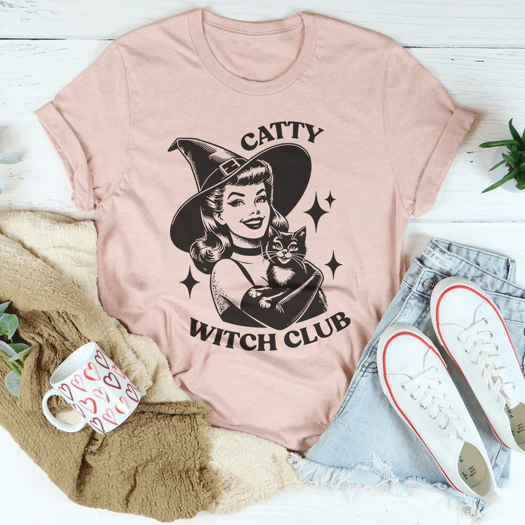 Catty witch club Tee Peachy Sunday