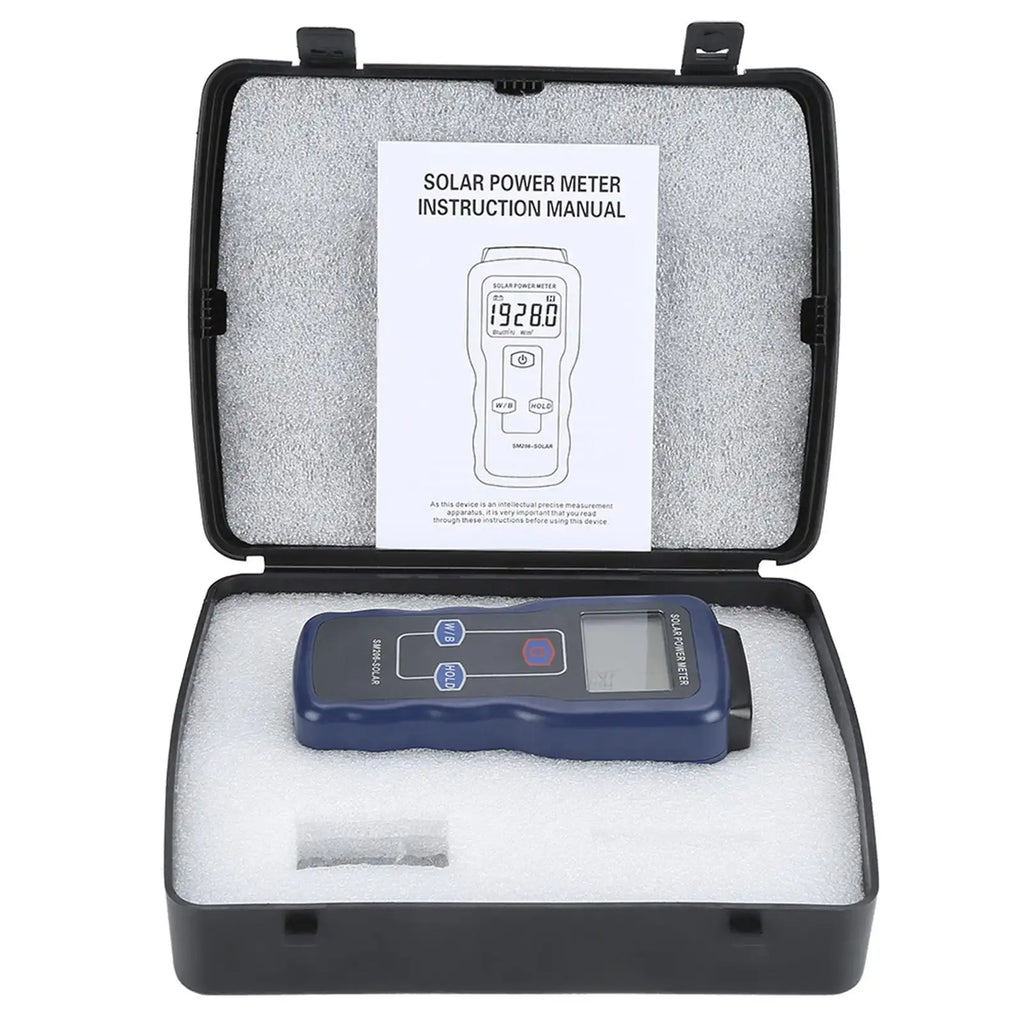 SM206 Digital Solar Power Meter Sun Light Radiation Measuring Testing Instrument - SJB-DIAMOND ELITES