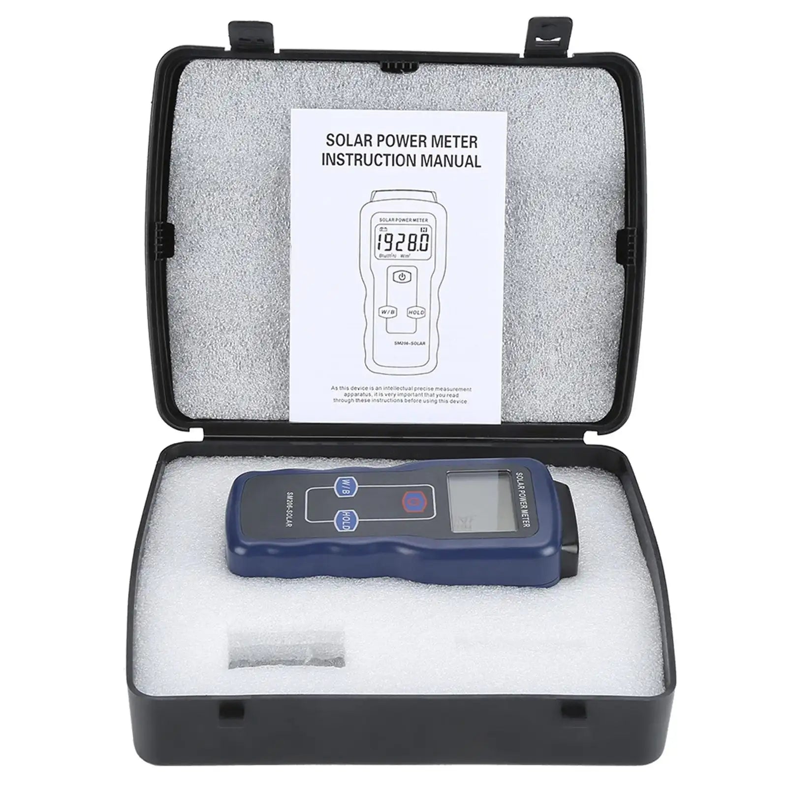 SM206 Digital Solar Power Meter Sun Light Radiation Measuring Testing Instrument - SJB-DIAMOND ELITES