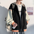 Multi Panel Bomber Hooded Oversize Boy Jacket Pi-Mart