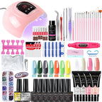 Poly nail Gel Kit With 54W UV Lamp Pi-Mart