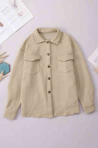 Comfortable Button-Down Collared Jacket Classic Lightweight Classic Design With Pockets Stevvex