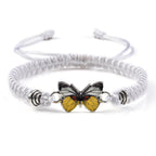 Couple Butterfly Buckle Braided Bracelet Pi-Mart