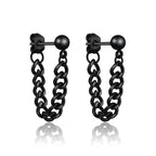 Small Black Punk Stud Earrings Pi-Mart