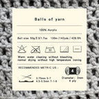 6pcs 4 Layers Hand-woven Crochet Yarn, Soft And Comfortable, 100% Acrylic Yarn, Suitable For DIY Crocheting And Knitting Scarf, Sweater, Shawl, Blanket, 1.76oz/pc