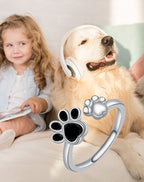 Women's Adjustable Creative Cute Kitten's Paw Ring Pi-Mart