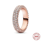 Celestial Blue Sparkling Moon And Sun Rings Pi-Mart