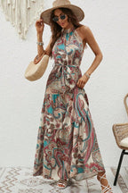 Elegant Floral Sleeveless Dress Lightweight & Feminine Summer Essential Beautiful Print Dress