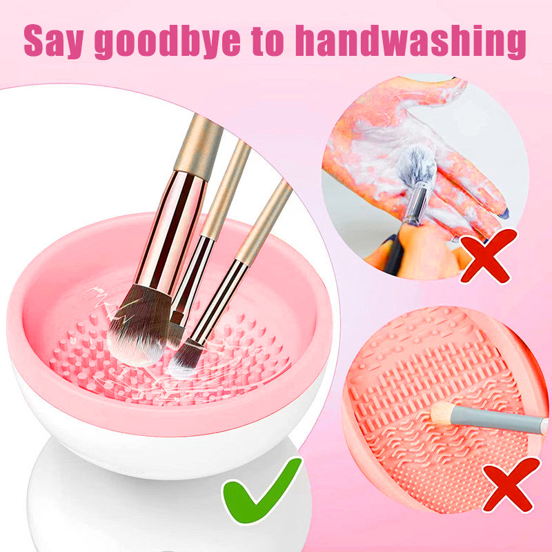 Portable USB Makeup Brush Cleaner Machine Electric Cosmetic Brush Cleaning Washing Tools Automatic Clean Makeup Brushes Pi-Mart