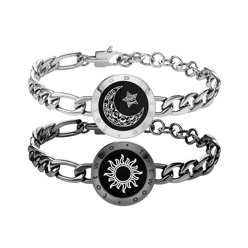 Sun-Moon Smart Sensing Couple Bracelet Pi-Mart