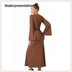 Women's Fashion Simple Solid Color Dress - SJB-DIAMOND ELITES