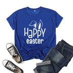 Women's Bunny Happy Easter Print Top Pi-Mart
