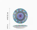Underglaze Ceramic Tableware Bohemian Household Dishes Pi-Mart
