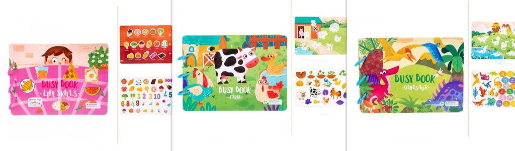Children's Busy Book Educational Toys Repeated Paste Pi-Mart