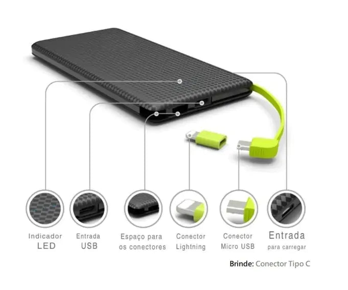 Power Bank 10000 mAh Portable Charger Pi-Mart