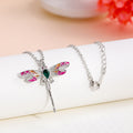 Fashionable All-match Color Zircon Necklace Pi-Mart