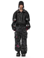 Motorcycle Reversible Jacket Pu Shuai Vibe Leather Coat Pi-Mart