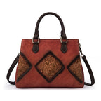 Top Layer Cowhide Retro European And American Fashion Casual Handbag Pi-Mart