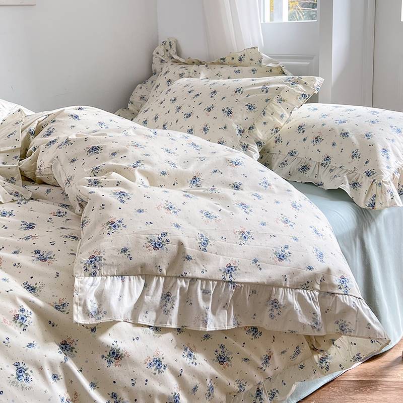 Broken Spring And Autumn Girl Bedding Sheet Quilt Cover Set Of Three Pi-Mart