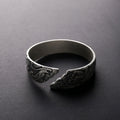 S999 Pure Silver Phoenix Peony Wide Side Thai Silver Matte Retro Ethnic Style  Bracelet Women Pi-Mart