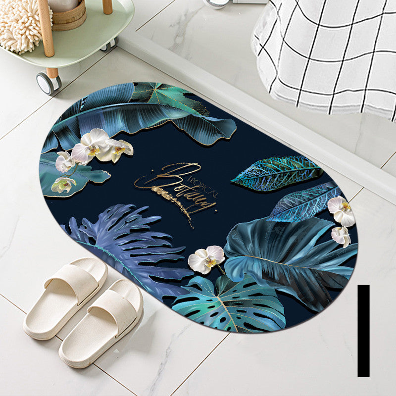Diatom Mud Bathroom Door Non-slip Absorbent Floor Mat Pi-Mart