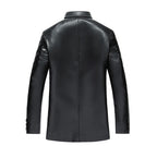 Middle Aged And Elderly Fathers Wear Loose Casual Leather Jackets Pi-Mart