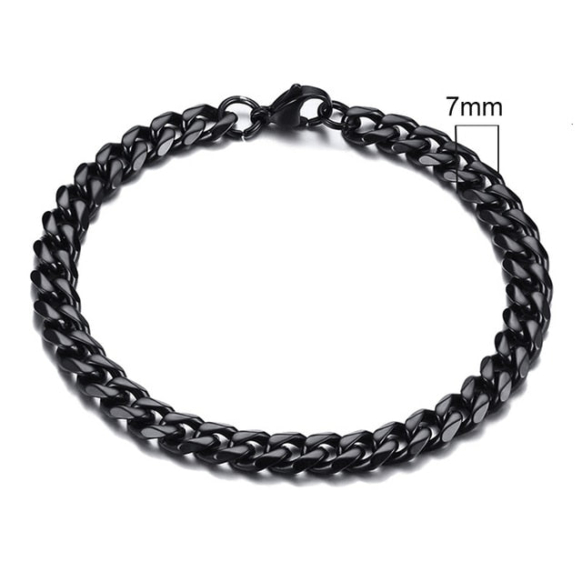 Vnox Men's Chunky Curb Chain Bracelet Pi-Mart