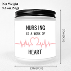 Lavender Scented Candle 5.3oz - Perfect Appreciation Gift for Nurses, Nursing Students, and Paramedics on Nurses' Day, Birthday, Graduation, or Thanksgiving - Unique and Meaningful Present, Women Men, Labor And Delivery, Nurs Lootquake LLC
