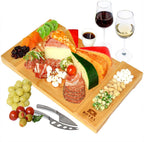 Bamboo Cheese Board & Cutting Board Kitchen Supplies Pi-Mart