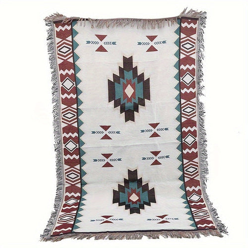 1pc 35.43inch *59.06inch Bohemian Carpet Picnic Mat, Outdoor Mat Camping Supplies, Picnic Cloth & Sofa Blanket, Moisture-proof Mat Ethnic Style Household Goods