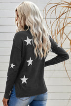 Star Print Sweater Pi-Mart
