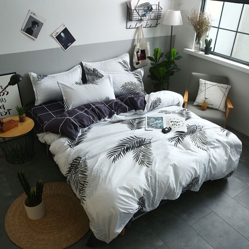 Pillowcase Bed Cover Set Sets Bedding Bedsheet Quilt Duvet Pi-Mart