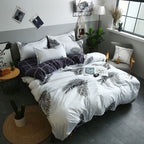 Pillowcase Bed Cover Set Sets Bedding Bedsheet Quilt Duvet Pi-Mart