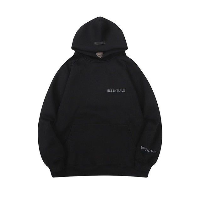 Essentials Chest Letters Printing Hooded Sweatshirts Pi-Mart