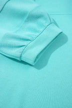 Moonlight Jade Bow Front Patchwork Bracelet Sleeve Mini Dress