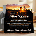 1pc I Love You Husband Blanket, Gifts for Him, Valentines Gifts, Boyfriend Birthday Gifts, Husband Birthday Gifts from Wife Lootquake LLC
