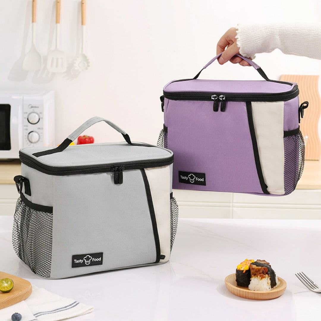 Outdoor picnic bag, lunch tote bag with crossbody strap, shoulder ice bag for thermal insulation, lunch box bag, fruit cold drink storage bag - SJB-DIAMOND ELITES