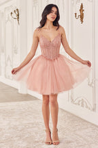 Short A-Line Tulle Dress Purplish Diva