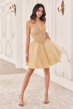 Short A-Line Tulle Dress Purplish Diva