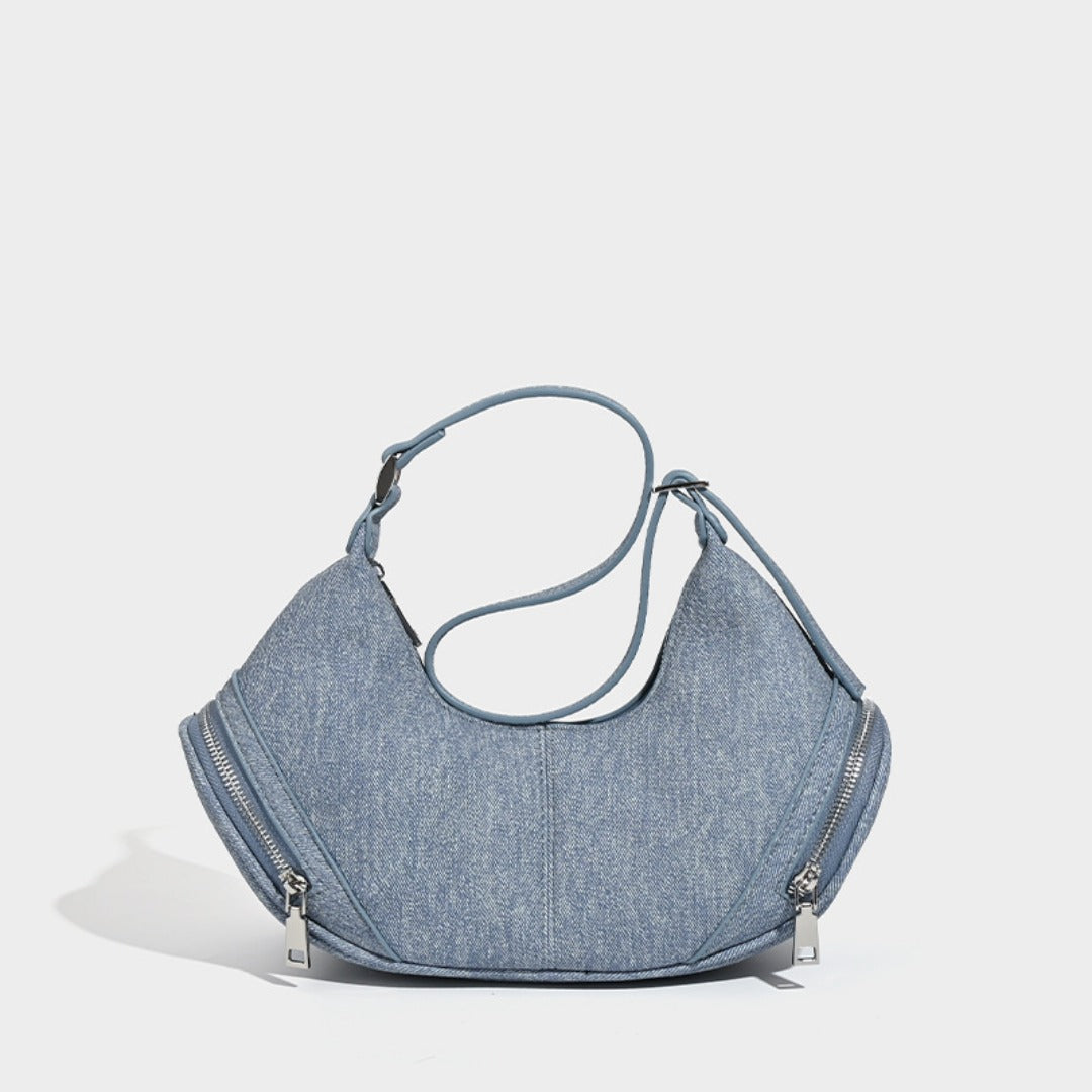 Stylish vintage zip pocket locomotive bag, shoulder bag, hobo bag casual, underarm bag - SJB-DIAMOND ELITES