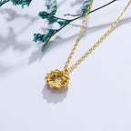 Jewelry Silver Plated 14K Gold Micro-paved Zircon Necklace