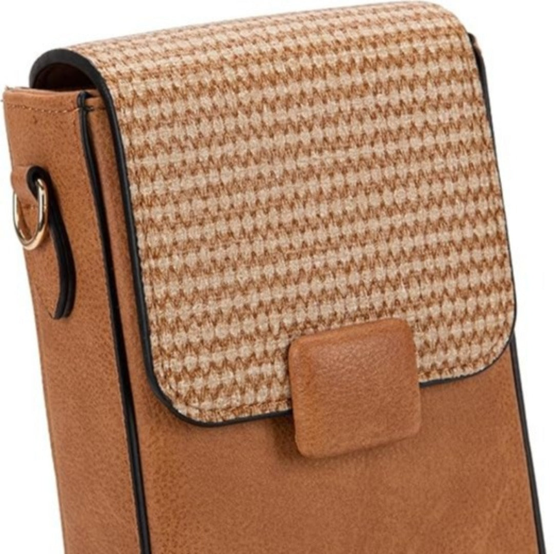 Women's Bag Casual Vertical Women's Mobile Phone Bag Straw Mini Shoulder Bag Fashion Crossbody Bag - SJB-DIAMOND ELITES