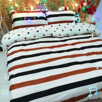 New Quilt Cover Simple Bed Sheet Cartoon Supplies Four-piece Set Pi-Mart